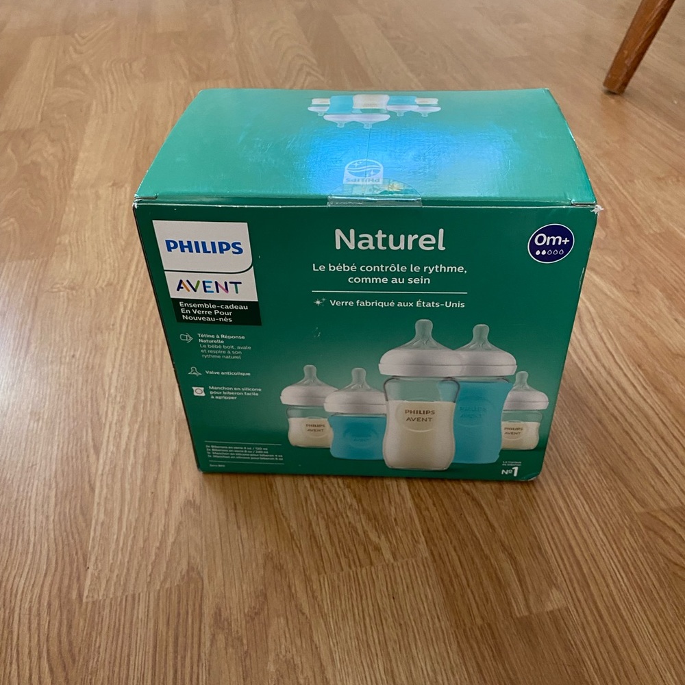 ⭐️Philips Avent Natural Glass⭐️Newborn glass gift set